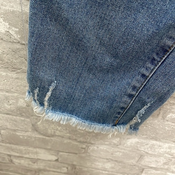The Drop Blue Denim Jeans with Frayed Hem - Picture 3 of 7
